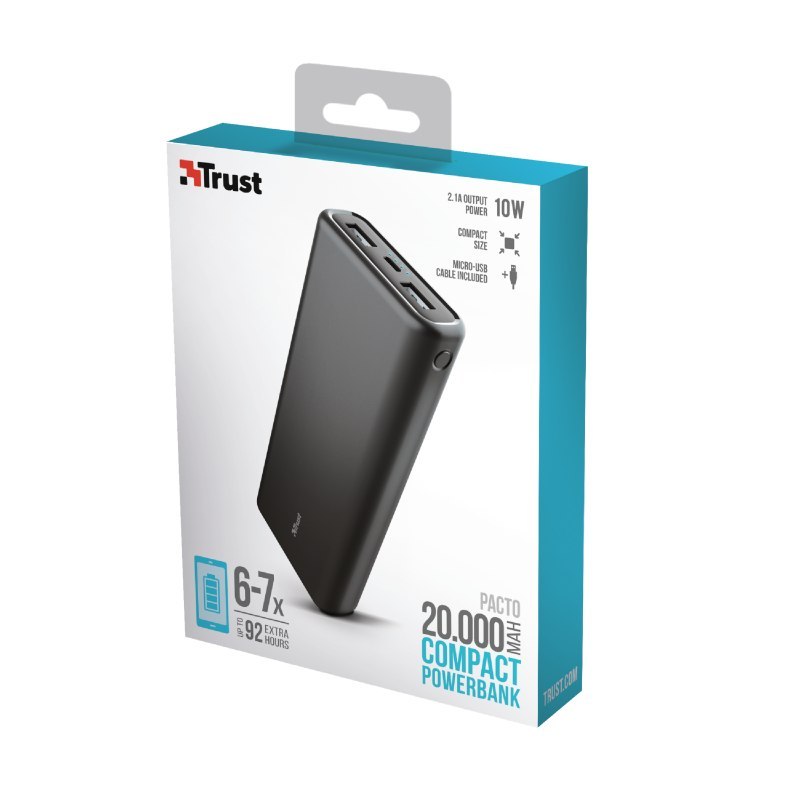 Pacto Compact Powerbank 20.000 mAh Pacto Compact Powerbank 20.000 mAh