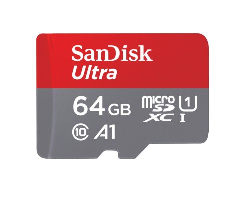 Karta pamięci SanDisk Ultra SDSQUAR-064G-GN6IA (64GB; Class 10; Adapter) Karta pamięci SanDisk Ultra SDSQUAR-064G-GN6IA (64GB; Class 10; Adapter)