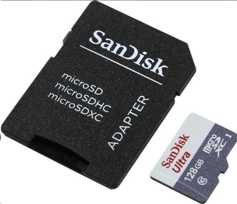 SanDisk MicroSDXC karta 128GB Ultra 80MB/s, Class 10 + Adapter SanDisk MicroSDXC karta 128GB Ultra 80MB/s, Class 10 + Adapter