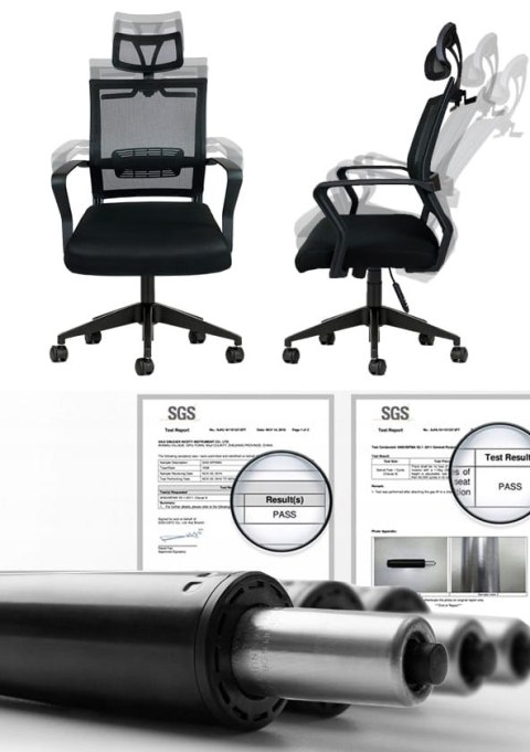 Fotel biurowy obrotowy MarkAdler Manager 2.5 Black Fotel biurowy obrotowy MarkAdler Manager 2.5 Black