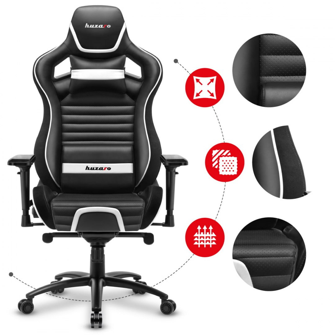 Fotel Gamingowy Huzaro 8.2 Force Biały Fotel Gamingowy Huzaro 8.2 Force Biały