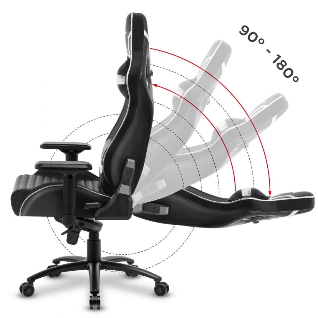Fotel Gamingowy Huzaro 8.2 Force Biały Fotel Gamingowy Huzaro 8.2 Force Biały