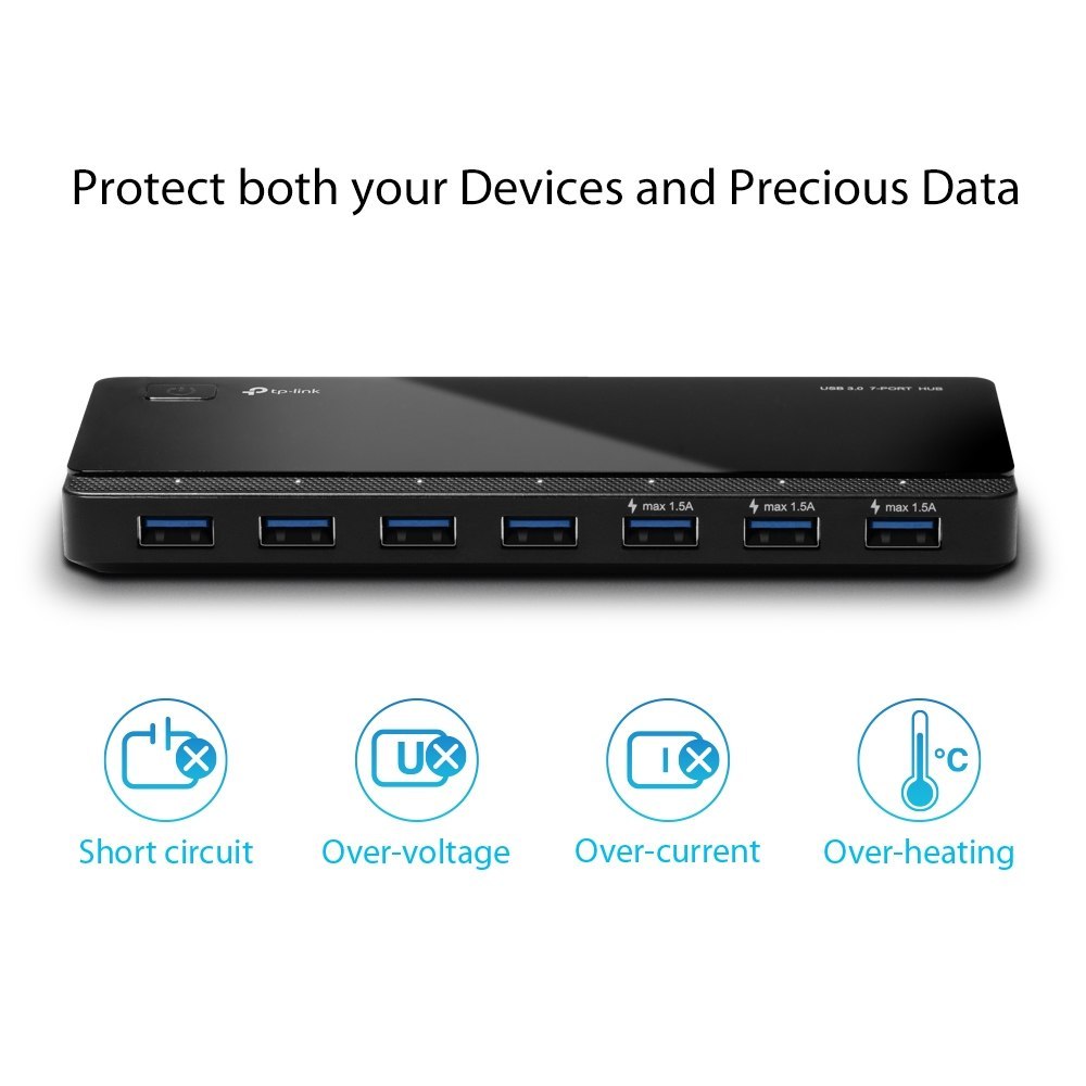 UH700 7-portowy Hub USB 3.0 /3x 1.5A UH700 7-portowy Hub USB 3.0 /3x 1.5A