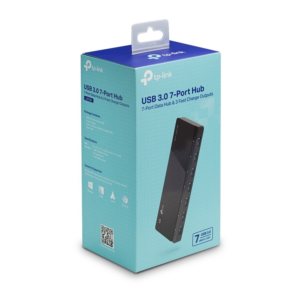 UH700 7-portowy Hub USB 3.0 /3x 1.5A UH700 7-portowy Hub USB 3.0 /3x 1.5A