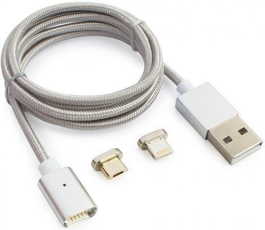 Kabel USB 2.0 magnetyczny 3w1 (iPhone, micro USB, USB C), 1.0m Gembird Kabel USB 2.0 magnetyczny 3w1 (iPhone, micro USB, USB C), 1.0m Gembird