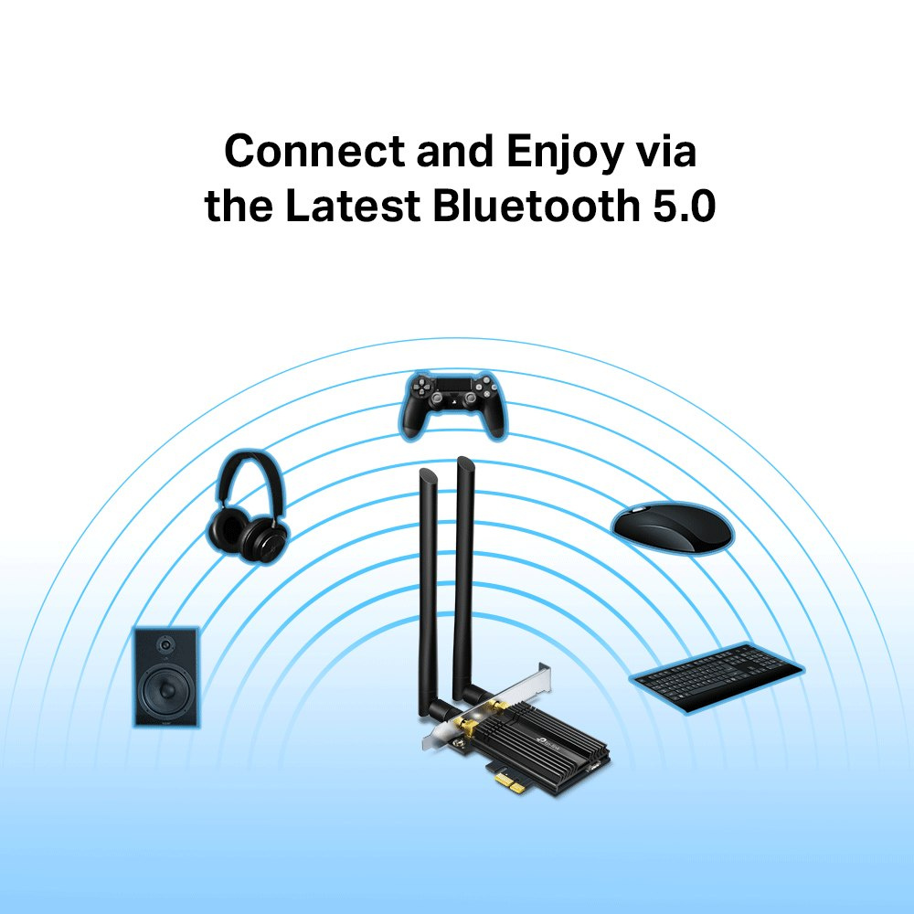 Karta sieciowa Archer TX50E PCI Express, Wi-Fi 6, Bluetooth 5.0, AX3000 Karta sieciowa Archer TX50E PCI Express, Wi-Fi 6, Bluetooth 5.0, AX3000