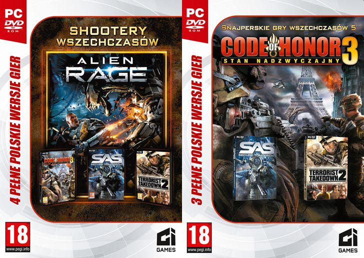 Zestaw 10 płyt DVD z grami PC z kolekcji Gry wszechczasów Zestaw 10 płyt DVD z grami PC z kolekcji Gry wszechczasów