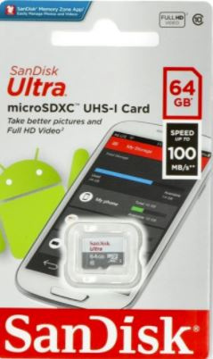 SANDISK ULTRA microSDXC 64 GB 100MB/s