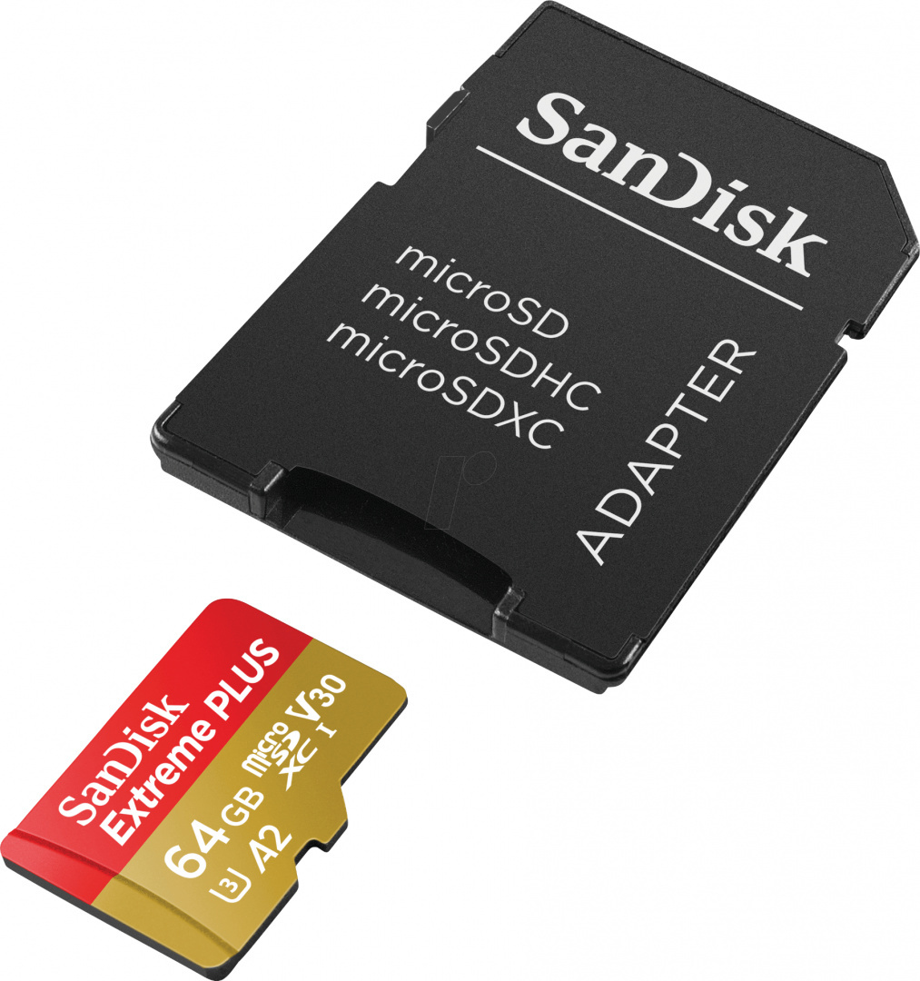 Sandisk Extreme Plus 64 GB 170/90mb + Adapter Sandisk Extreme Plus 64 GB 170/90mb + Adapter