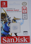 Karta pamięci MicroSDXC SanDisk NINTENDO SWITCH microSDXC 64 GB 100/60 MB/s A1 C10 V30 UHS-I U3