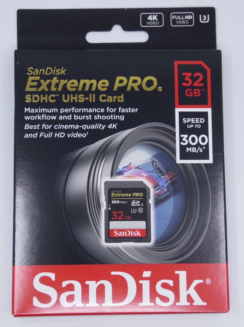 Karta pamięci SDHC SanDisk Extreme PRO 32GB 300/260 MB/s UHS-II Karta pamięci SDHC SanDisk Extreme PRO 32GB 300/260 MB/s UHS-II