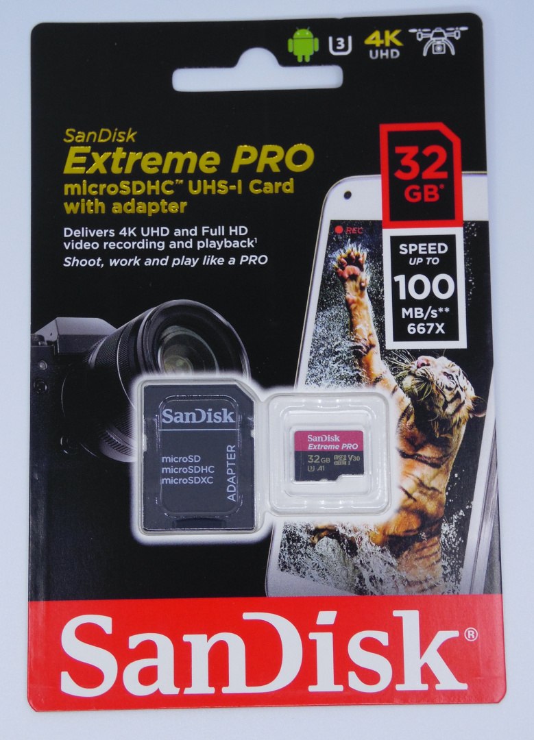 Karta pamięci SanDisk Extreme Pro SDSQXCG-032G-GN6MA (32GB; Class U3) Karta pamięci SanDisk Extreme Pro SDSQXCG-032G-GN6MA (32GB; Class U3)