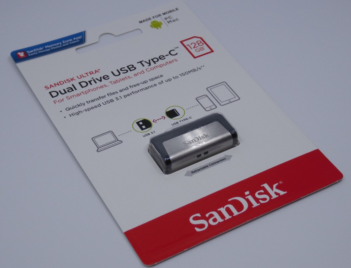 Pendrive SanDisk Ultra SDDDC2-128G-G46 (128GB; USB 3.1, USB-C; kolor czarny) Pendrive SanDisk Ultra SDDDC2-128G-G46 (128GB; USB 3.1, USB-C; kolor czarny)
