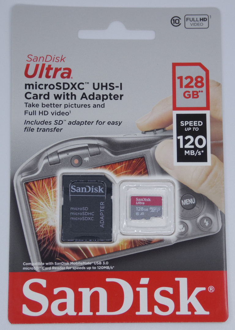 Karta Pamięci SANDISK ULTRA microSDXC 128 GB 120MB/s + ADAPTER Karta Pamięci SANDISK ULTRA microSDXC 128 GB 120MB/s + ADAPTER