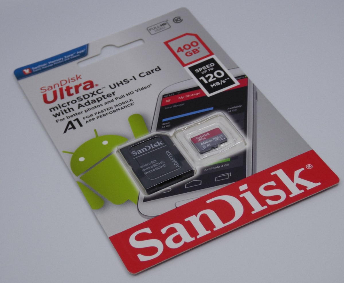 Karta Pamięci SANDISK ULTRA microSDXC 400 GB 120MB/s + ADAPTER Karta Pamięci SANDISK ULTRA microSDXC 400 GB 120MB/s + ADAPTER
