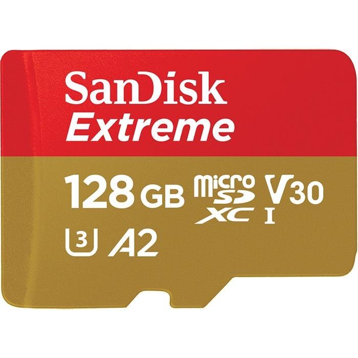 Karta pamięci z adapterem SanDisk EXTREME SDSQXA1-128G-GN6AA (128GB; Class 10, V30; + adapter) Karta pamięci z adapterem SanDisk EXTREME SDSQXA1-128G-GN6AA (128GB; Class 10, V30; + adapter)