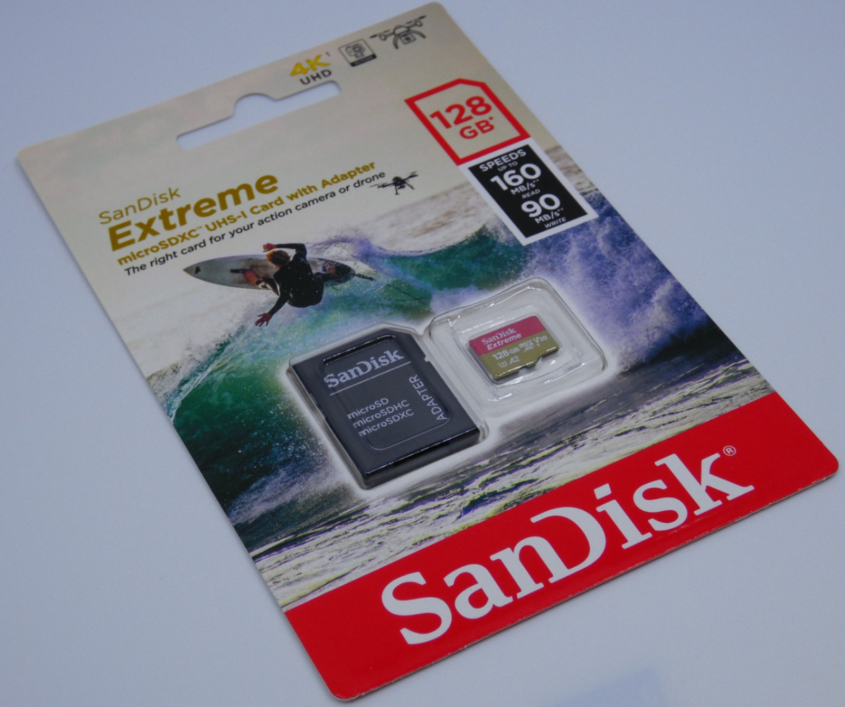Karta pamięci z adapterem SanDisk EXTREME SDSQXA1-128G-GN6AA (128GB; Class 10, V30; + adapter) Karta pamięci z adapterem SanDisk EXTREME SDSQXA1-128G-GN6AA (128GB; Class 10, V30; + adapter)