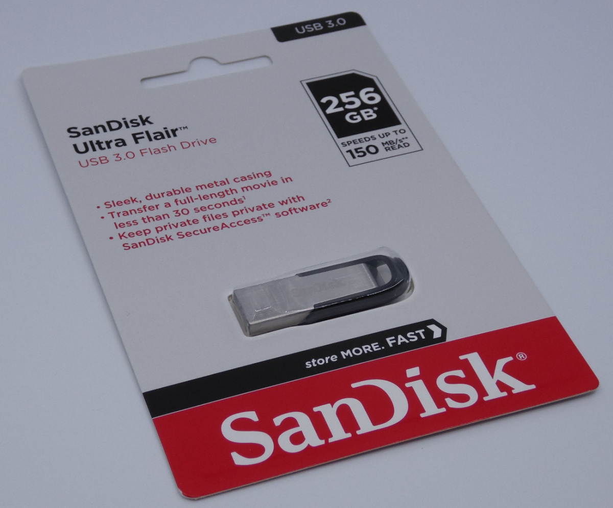 SanDisk Pendrive 256GB ULTRA FLAIR USB 3.0 srebrny SanDisk Pendrive 256GB ULTRA FLAIR USB 3.0 srebrny
