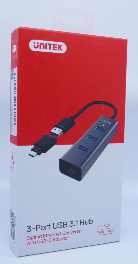 Unitek Y-3083B hub 3x USB 3.0 +USB Typ-C + Gigabit Unitek Y-3083B hub 3x USB 3.0 +USB Typ-C + Gigabit