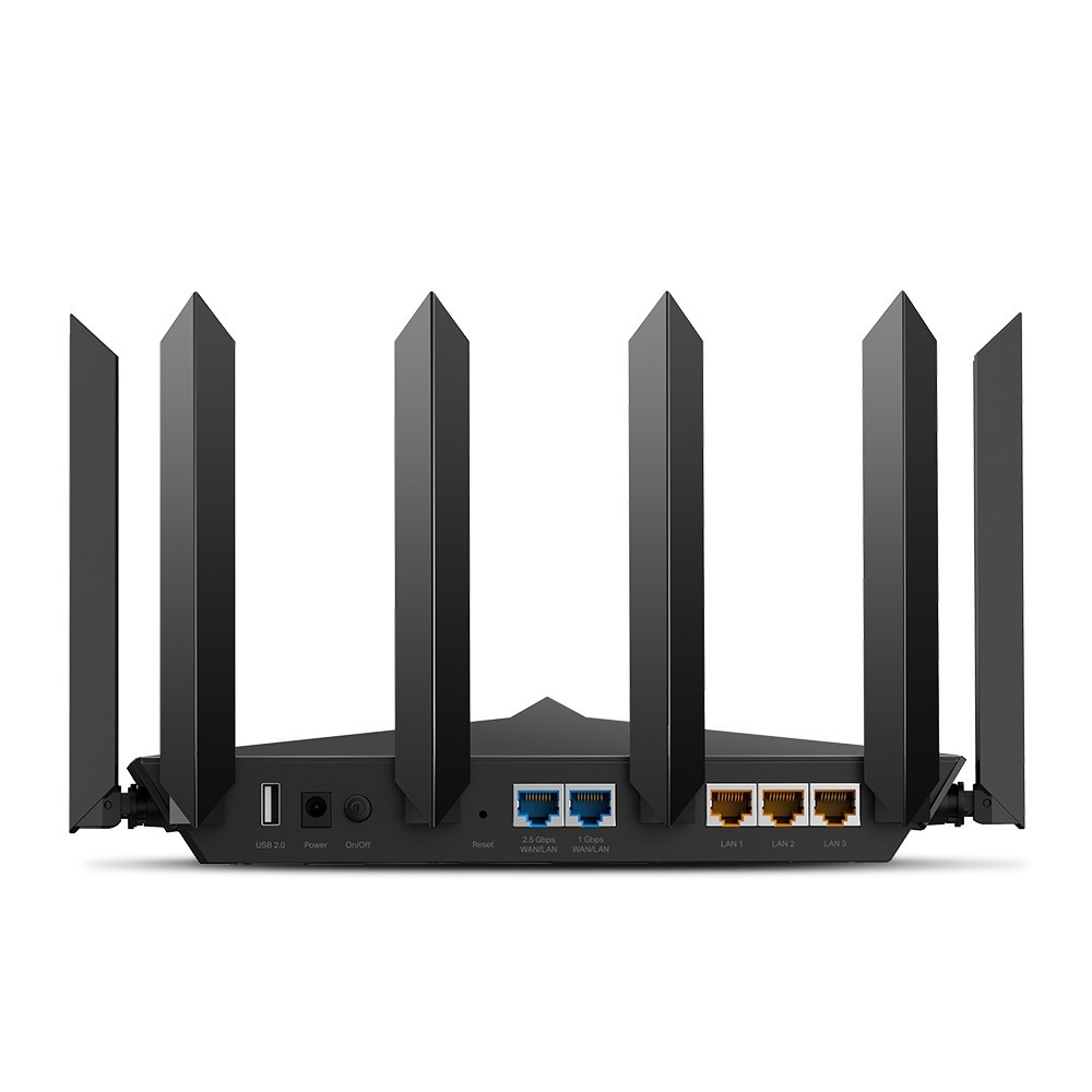 Archer AX90 AX6600 Tri-Band Wi-Fi 6 RouterSPEED: 574 Mbps at 2.4 GHz + 1201 Mbps at 5 GHz_1 + 4804 Mbps at 5 GHz_2SPEC: 8× Ant Archer AX90 AX6600 Tri-Band Wi-Fi 6 RouterSPEED: 574 Mbps at 2.4 GHz + 1201 Mbps at 5 GHz_1 + 4804 Mbps at 5 GHz_2SPEC: 8× Ant