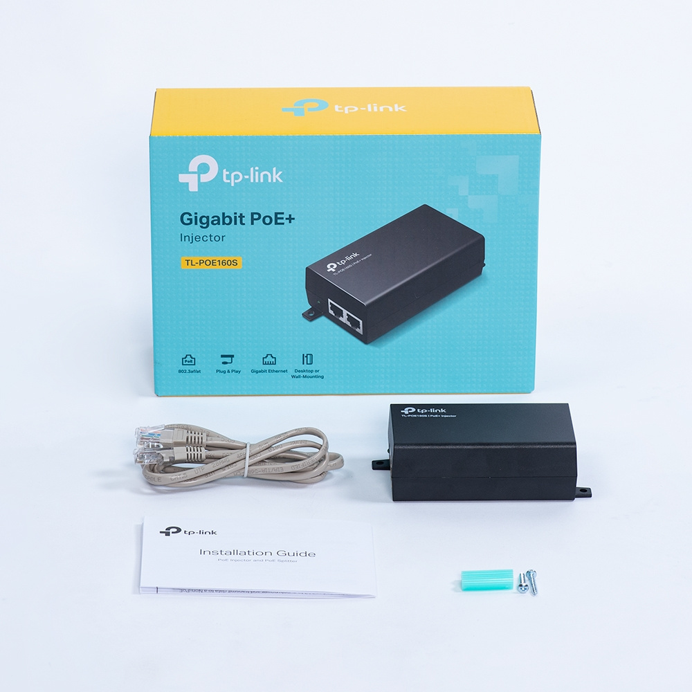 TL-POE160S Injector PoE+ 802.3af/at 30W TL-POE160S Injector PoE+ 802.3af/at 30W