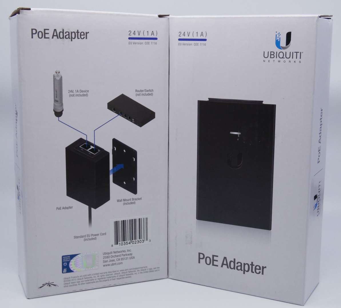 Ubiquiti POE-24-24W, PoE Injector, 24V/1A (24W) Ubiquiti POE-24-24W, PoE Injector, 24V/1A (24W)