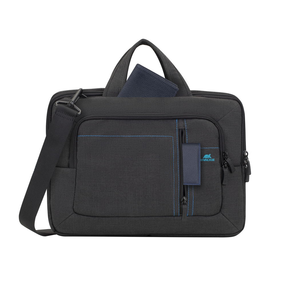 Torba do notebooka 13,3-14" RivaCase Alpendorf czarna, z materiału wodoodpornego Torba do notebooka 13,3-14" RivaCase Alpendorf czarna, z materiału wodoodpornego