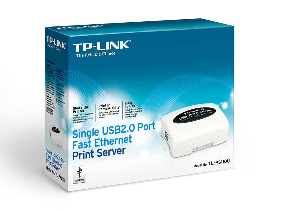 TL-PS110U Serwer druku ze złączem USB 2.0, Fast Ethernet TL-PS110U Serwer druku ze złączem USB 2.0, Fast Ethernet