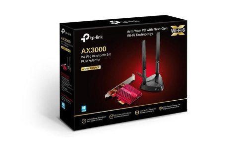 Karta sieciowa PCI-E TP-Link Archer TX3000E WiFi 6, BT 5.0 Karta sieciowa PCI-E TP-Link Archer TX3000E WiFi 6, BT 5.0