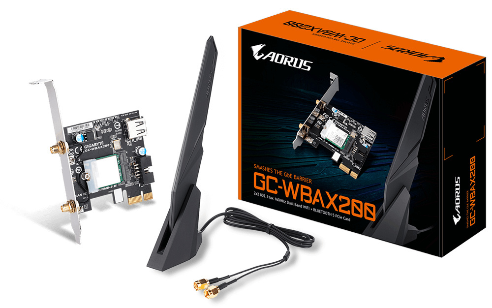 Kart Wifi 6 PCI-E Gigabite Aorus GC-WBAX200 BT 5