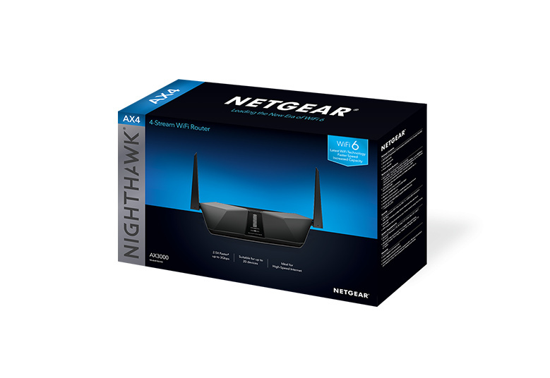 Netgear Nighthawk® AX4 4-Stream AX3000 Wi-Fi 6 Router