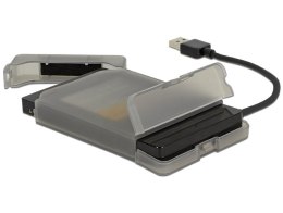 ADAPTER USB-A(M) 3.0->SATA DATA III (6GB/S) 22PIN(F) OBUDOWA OCHRONNA HDD CZARNY DELOCK