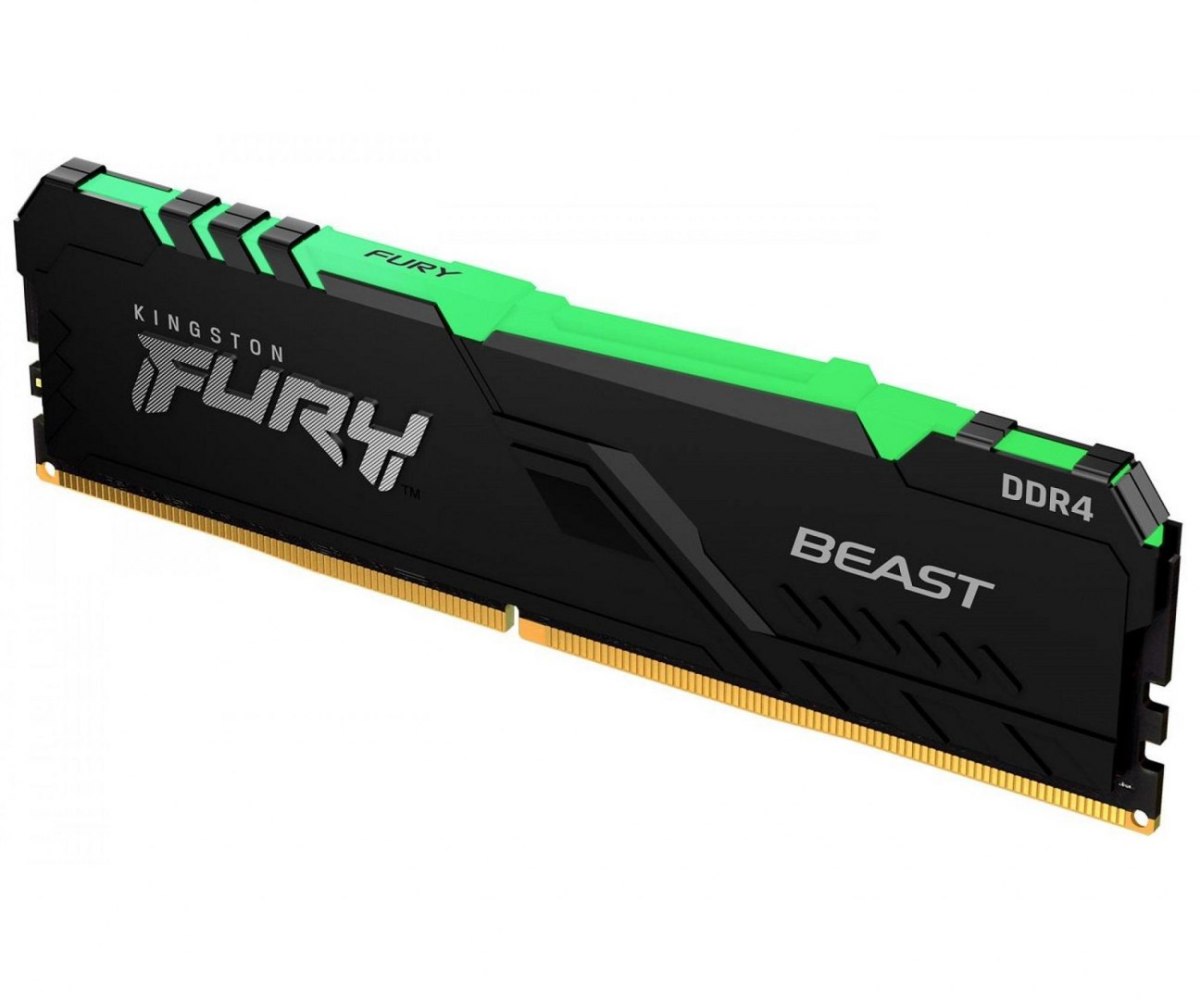 Pamięć RAM Kingston Fury Beast RGB 16GB (2x8GB) DDR4 3200MHz