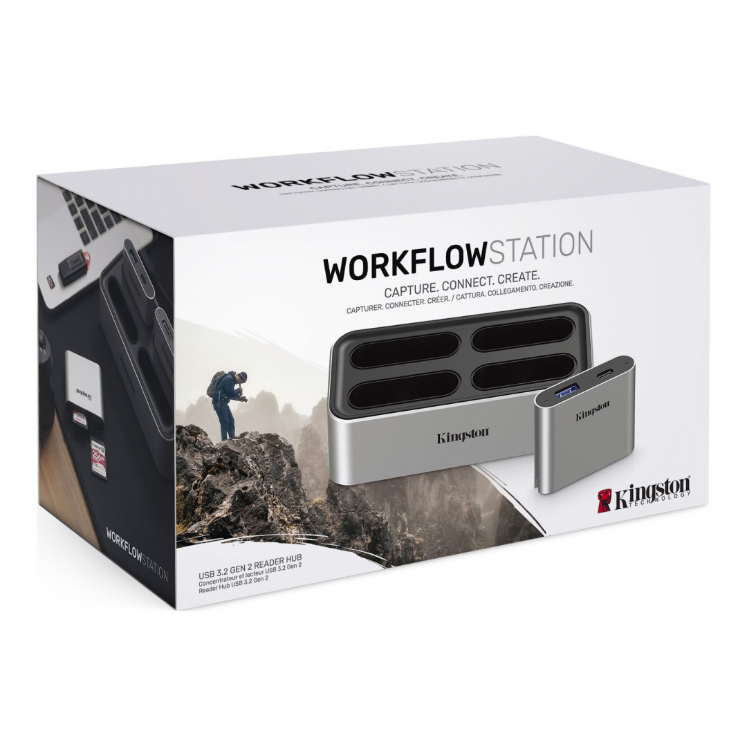 KINGSTON USB3.2 Gen2 Workflow Station Dock w / 5G USB-A / C Hub KINGSTON USB3.2 Gen2 Workflow Station Dock w / 5G USB-A / C Hub