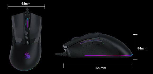 Mysz gamingowa A4tech Bloody W90 MAX czarna RGB