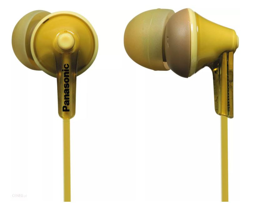 Słuchawki dokanałowe Panasonic RP-HJE125E-Y Żółte Ergofit