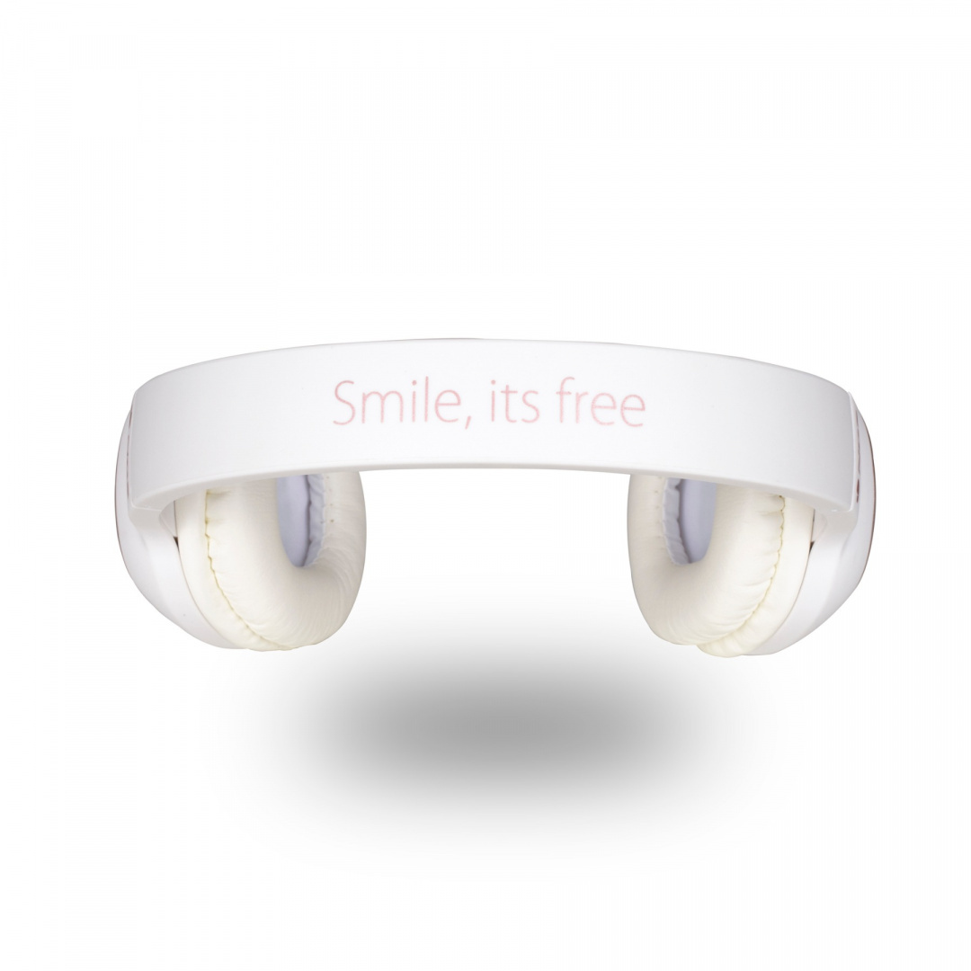 Słuchawki Bluetooth NGS Arctica Pride z mikrofonem białe lekkie Słuchawki Bluetooth NGS Arctica Pride z mikrofonem białe lekkie