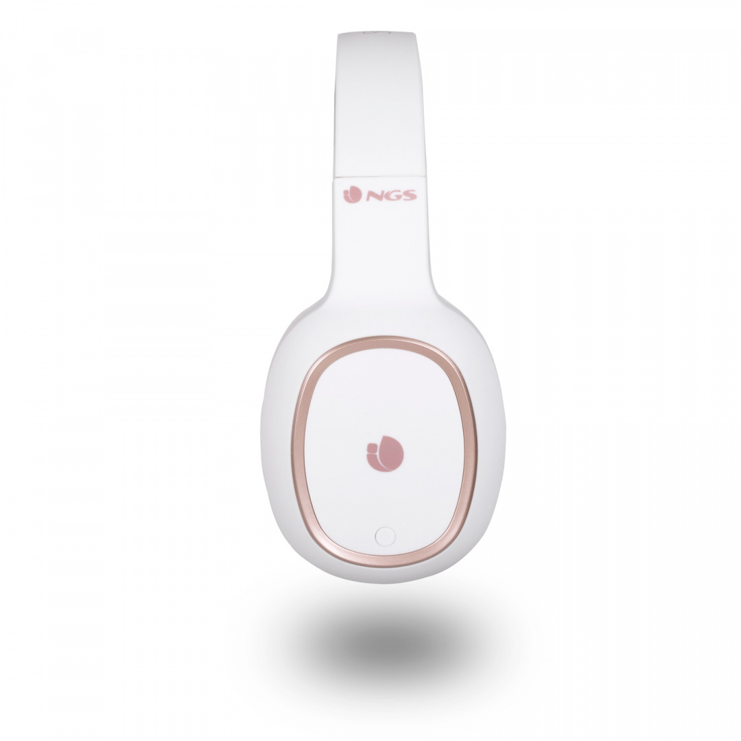 Słuchawki Bluetooth NGS Arctica Pride z mikrofonem białe lekkie Słuchawki Bluetooth NGS Arctica Pride z mikrofonem białe lekkie