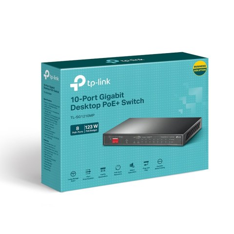 Switch TP-LINK TL-SG1210MP 8XPOE+ 1XRJ45 1XCombo Switch TP-LINK TL-SG1210MP 8XPOE+ 1XRJ45 1XCombo