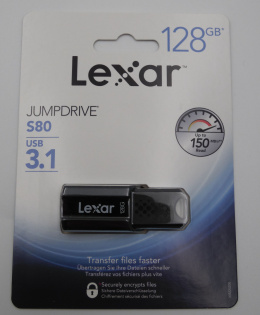 Pendrive Lexar JumpDrive S80 128 GB USB 3.1 150mb/s