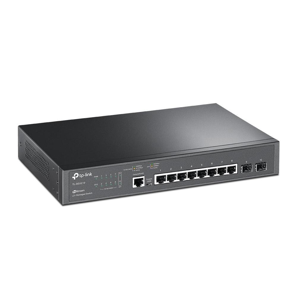 Switch TP-Link TL-SG3210 8 x1GB RJ45 + 2 sloty SFP 1GB Switch TP-Link TL-SG3210 8 x1GB RJ45 + 2 sloty SFP 1GB