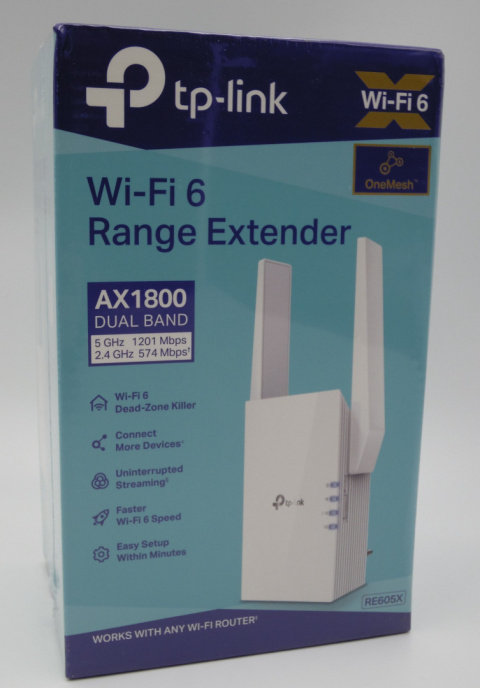 Wzmacniacz Wi-fi TP-Link RE605X AX1800 OneMesh Wzmacniacz Wi-fi TP-Link RE605X AX1800 OneMesh
