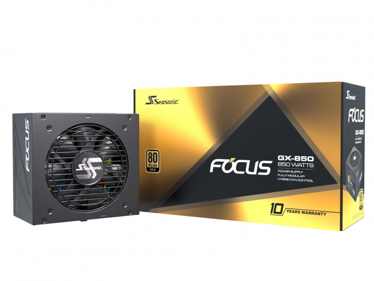 Zasilacz Seasonic Focus GX 850W 80 PLUS Gold modularny Zasilacz Seasonic Focus GX 850W 80 PLUS Gold modularny