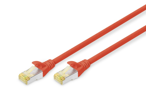 Patchcord RJ45 kat.6A S/FTP AWG 26/7 LSOH 10m red