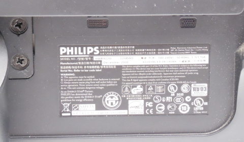 Monitor Philips 220BW9CS/00 22" 1680x1050 16:10 VGA DVI Monitor Philips 220BW9CS/00 22" 1680x1050 16:10 VGA DVI