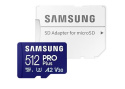 Samsung Karta pamięci 512 GB microSD PRO+ MD-MD512SA/EU + adapter