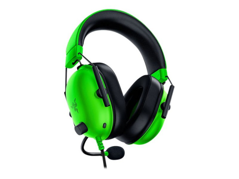 Słuchawki przewodowe Razer Blackshark V2 X Green Edition - mini jack Słuchawki przewodowe Razer Blackshark V2 X Green Edition - mini jack