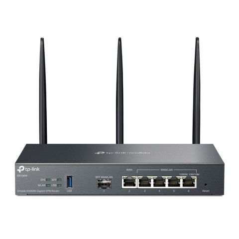 TP-LINK Router Gigabit VPN AX3000 ER706W 1xSFP 5xRJ45 TP-LINK Router Gigabit VPN AX3000 ER706W 1xSFP 5xRJ45