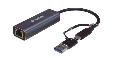 Karcia sieciowa D-link USB/USB-C -> RJ45 2.5Gbs DUB-2315