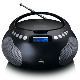 LENCO SCD-331BK - Przenośne radio/odtwarzacz CD/MP3 z USB i BT